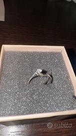 anello stoili oro bianco con brillantino