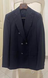 Giacca doppiopetto blu Salvatore Ferragamo