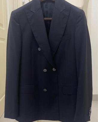 Giacca doppiopetto blu Salvatore Ferragamo