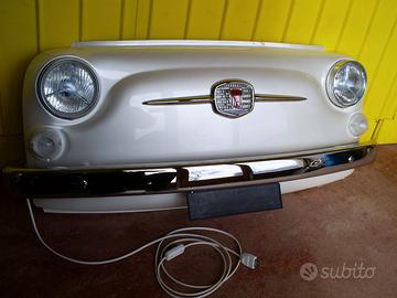 Musetto Fiat 500 Epoca Arredo Vintage Bianco Perla