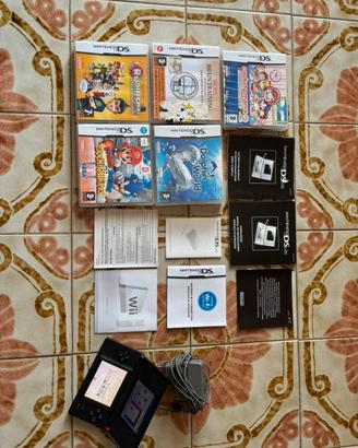 Nintendo DS Lite Nero + 5 giochi