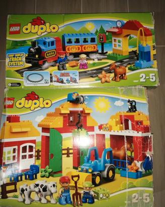 Lego duplo fattoria e trenino con ferrovia 