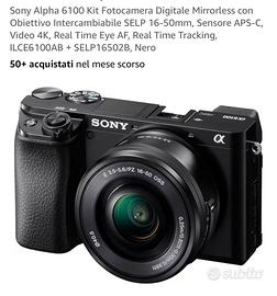 Sony alpha 6100 macchinetta fotografica