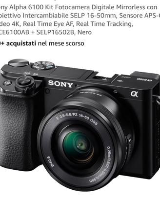 Sony alpha 6100 macchinetta fotografica