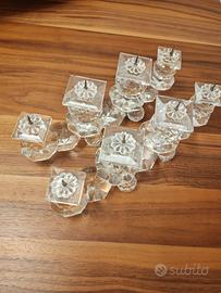 Coppia di candelabri Swarovski