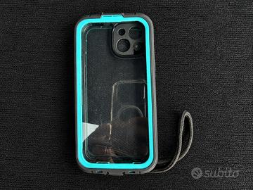 Cover Subacquea IPHONE 15 - Turchese/Nera