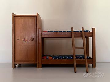 Letto a castello giocattolo vintage