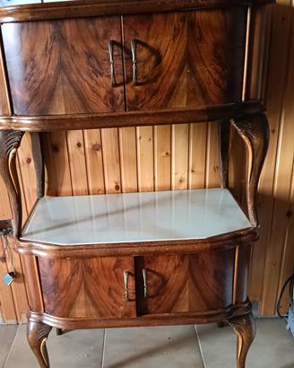 Coppia comodini Vintage anni 60 Vetreria Merli Vog