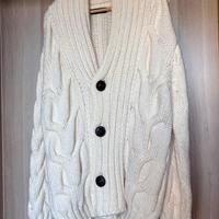 ZARA MAN Cardigan in maglia spessa - Colore Panna