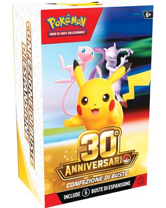 pokemon 30th anniversario pack 6 bustine