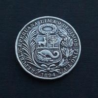 ARGENTO scudone PERU 1 sol 1894