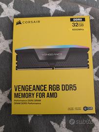 CORSAIR RGB DDR5 RAM 32GB (2X16GB) 6000Mhz