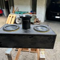 Box Doppio Subwoofer Auto con 2 GZRW 12XSPL 3000W