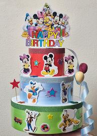 Torta finta Topolino e la casa del divertimento 