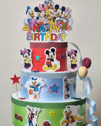 Torta finta Topolino e la casa del divertimento 