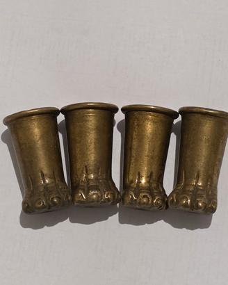 piedi mobili antichi set 4 pz
