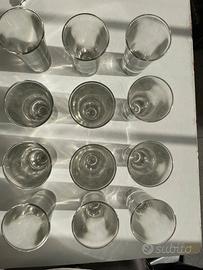 Set 12 Bicchierini Vetro per Amaro / Shot / Liquor