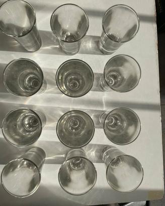 Set 12 Bicchierini Vetro per Amaro / Shot / Liquor