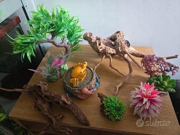 set decorazioni acquario