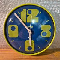 Orologio da parete verde Ritz Italora anni 70