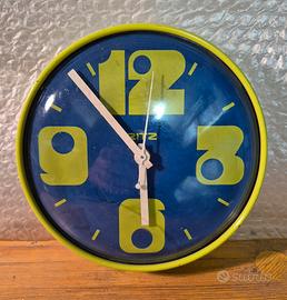Orologio da parete verde Ritz Italora anni 70