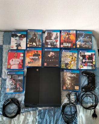 PlayStation completa di cavi+controller+12 giochi