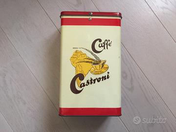 Barattolo in latta vintage Caffè Castroni Roma