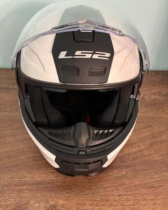 Casco LS2 modulare M bianco  + pinlok