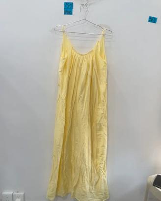 Vestito con spalline giallo