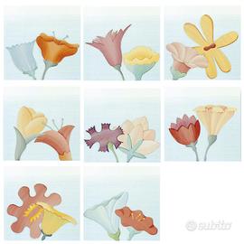 Piastrelle fiori di alice ceramica bardelli