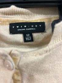 Maglioncino twin set panna
