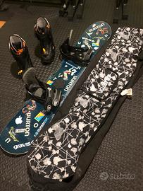 Burton Snowboard tavola attacchi scarponi sacca