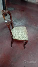 sedia vintage in legno 