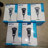 lotto 5 lampade da giardino gtv diego