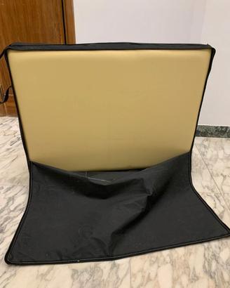 LETTINO DA MASSAGGI PORTATILE COLOR BEIGE