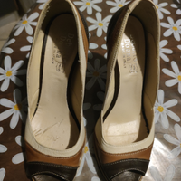 Scarpe eleganti a tre colori di pelle