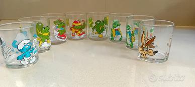 N 8 bicchieri articoli da collezione della Ferrero