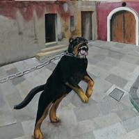 rancori -olio su tela -50x120cm 