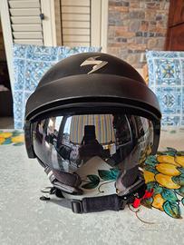 Casco Moto Jet Scorpion Exo-100 Solid Nero Opaco

