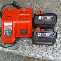 batterie  e caricabatterie  milwaukee 