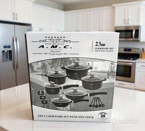 Batteria Pentole in pietra lavica 23Pcs
