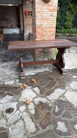 Tavolo in legno massello stile frattino