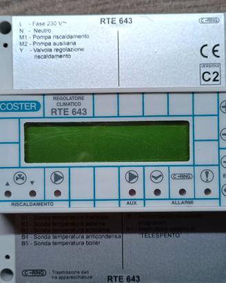 COSTER REGOLATORE CLIMATICO RTE 643 + SONDE