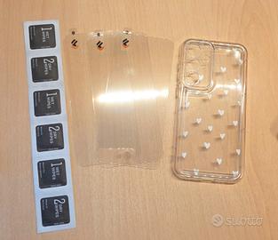 N.3 vetri temperati + cover S25 Plus