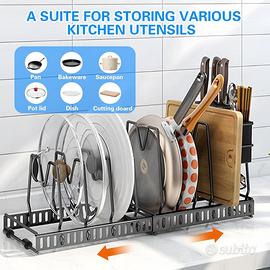 Porta coperchi salvaspazio