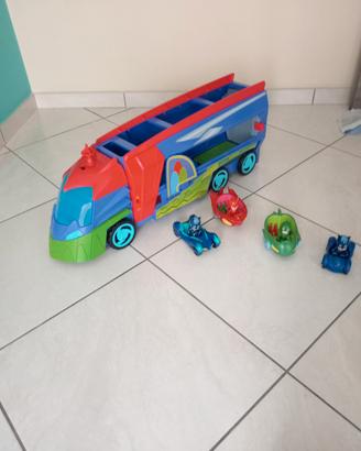 PJ Mask 2 in 1 quartiere generale mobile
