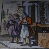 "Der Brillenmacher" (L'Occhialaio) - Stampa vintag