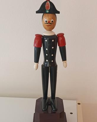 Gendarme di Pinocchio in legno alto 40 cm