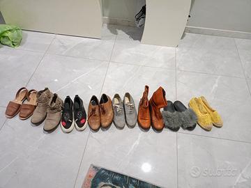 Lotto di 8 paia di scarpe taglia 38 da donna