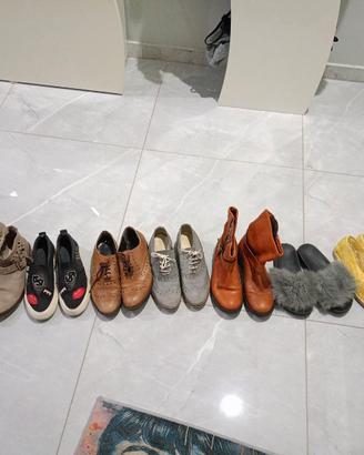 Lotto di 8 paia di scarpe taglia 38 da donna